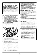 Preview for 8 page of Cuisinart DCC-1120C Series Instruction Booklet