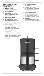 Preview for 5 page of Cuisinart DCC-450C Series Instruction Booklet