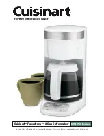 Cuisinart DCC750BK - FlavorBrew Compact Coffeemaker Instruction Booklet предпросмотр