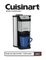 Cuisinart DGB-1 Instruction Booklet предпросмотр