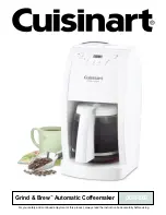 Preview for 1 page of Cuisinart DGB-500BK - Grind & Brew Automatic Coffeemaker Instruction Manual