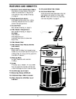 Предварительный просмотр 5 страницы Cuisinart DGB-625BC - Grind & Brew Automatic Coffee Maker Instruction Booklet