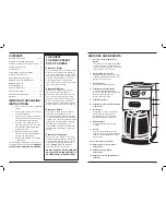 Предварительный просмотр 3 страницы Cuisinart DGB-625C Series Grind & Brew Instruction Booklet