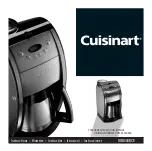 Cuisinart DGB600BCE Instructions Manual preview