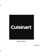 Cuisinart DGB600BCU Instruction Booklet preview