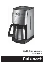 Cuisinart DGB650BCU Information Booklet предпросмотр