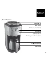 Предварительный просмотр 5 страницы Cuisinart DGB900BCU Instruction Manual