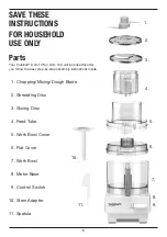 Предварительный просмотр 5 страницы Cuisinart DLC-10SYP1 Instruction And Recipe Booklet