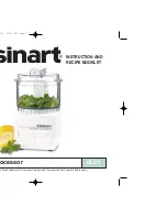 Cuisinart DLC-1BCH - Mini-Prep Processor Chrome Instruction And Recipe Booklet preview