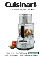 Cuisinart DLC-2 Instruction And Recipe Booklet предпросмотр