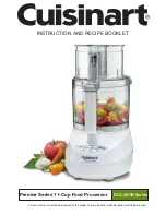 Cuisinart DLC-2011N Instruction And Recipe Booklet предпросмотр