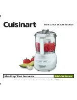 Cuisinart DLC-2A Series Instruction/Recipe Booklet предпросмотр