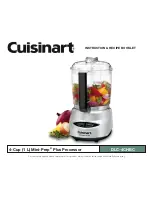 Cuisinart DLC-4CHBC - Food Chopper - 4 Cup Instruction/Recipe Booklet preview