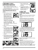 Preview for 6 page of Cuisinart EM 100 - 15-Bar Espresso Maker Instruction Booklet