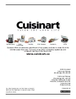 Preview for 20 page of Cuisinart EM-100C Instruction Manual