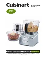 Cuisinart FP-12 - Elite Food Processor Instruction Booklet предпросмотр