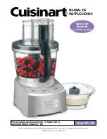 Preview for 89 page of Cuisinart FP-12N Series Instruction Booklet