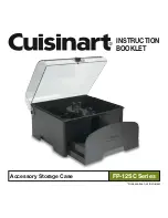 Cuisinart FP-12SC Series Instruction Booklet preview