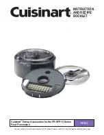 Cuisinart FP-13 Series Instruction And Recipe Booklet preview