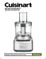 Cuisinart FP-8C Series Instruction Booklet And Recipe Booklet предпросмотр