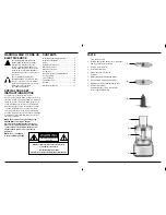 Предварительный просмотр 3 страницы Cuisinart FP-8C Series Instruction Booklet And Recipe Booklet