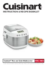 Cuisinart FRC-1000 Instruction/Recipe Booklet предпросмотр