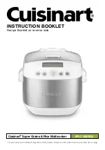 Cuisinart FRC-1000XA Instruction Booklet предпросмотр