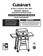 Предварительный просмотр 1 страницы Cuisinart GAS0256AF Owner'S Manual