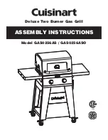 Cuisinart GAS0256AS Assembly Instructions Manual предпросмотр