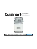 Предварительный просмотр 7 страницы Cuisinart GELATERIA ICE-60W series Instruction Manual