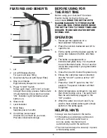 Preview for 4 page of Cuisinart GK-17C Series Instruction Booklet