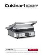 Cuisinart GR-5 Series Instruction And Recipe Booklet предпросмотр