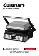 Cuisinart GR-5XA Series Instruction Booklet предпросмотр