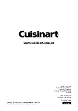 Предварительный просмотр 11 страницы Cuisinart GR-5XA Series Instruction Booklet