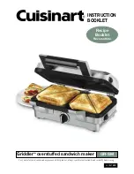 Cuisinart GR-SM Instruction Booklet предпросмотр