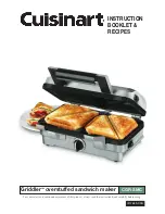 Cuisinart GRIDDLER CGR-SMC Instruction Booklet предпросмотр