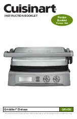 Предварительный просмотр 1 страницы Cuisinart Griddler Deluxe GR-150 Instruction Booklet