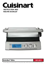 Cuisinart Griddler Elite GR-300 Instruction And Recipe Booklet предпросмотр