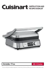 Предварительный просмотр 1 страницы Cuisinart Griddler Five GR-5 Series Instruction And Recipe Booklet