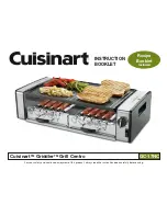 Cuisinart Griddler GC-17NC Instruction Booklet предпросмотр