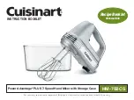 Предварительный просмотр 1 страницы Cuisinart HM-70BCS Instruction Booklet