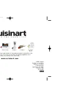 Preview for 16 page of Cuisinart HTM-3 HTM-5 Instruction And Recipe Booklet