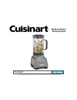 Cuisinart Hurricane CBT-1500 Instruction And Recipe Booklet preview