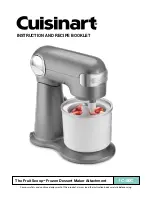 Preview for 1 page of Cuisinart IC-50C Instruction And Recipe Booklet