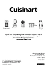 Preview for 7 page of Cuisinart JK-17C Series Instruction Booklet