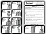 Cuisinart Juice Fusion Quick Reference Manual preview