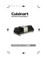 Preview for 1 page of Cuisinart KS-80A Instruction Booklet