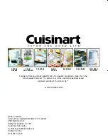 Preview for 8 page of Cuisinart KUA-17C Series Instruction Booklet