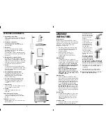 Preview for 4 page of Cuisinart MFP-107C Series Instruction Booklet