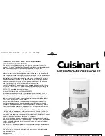 Cuisinart MM-2M Instruction/Recipe Booklet preview